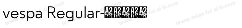 vespa Regular字体转换